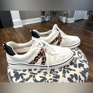 MIA White Leopard Women’s Tennis Shoes